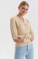 Beige cardigan knitted loose fit with v-neckline 2 - StarShinerS.com