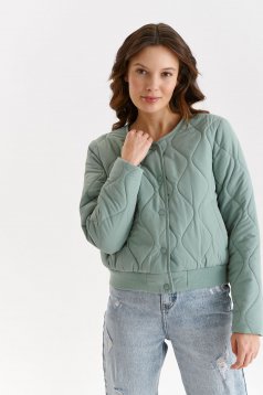 Lightgreen jacket from slicker short cut loose fit lateral pockets