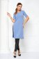Lightblue t-shirt lycra long with rounded cleavage - StarShinerS 2 - StarShinerS.com