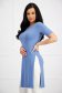Lightblue t-shirt lycra long with rounded cleavage - StarShinerS 2 - StarShinerS.com