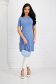 Lightblue t-shirt lycra long with rounded cleavage - StarShinerS 6 - StarShinerS.com