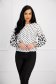 Women`s blouse georgette loose fit with puffed sleeves 2 - StarShinerS.com