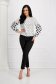 Women`s blouse georgette loose fit with puffed sleeves 4 - StarShinerS.com