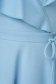 Rochie din crep albastru-deschis pana la genunchi in clos cu aplicatii cu sclipici - StarShinerS 6 - StarShinerS.ro