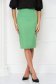 Light Green Pencil Type High Waist Skirt made of Slightly Elastic Fabric - StarShinerS 2 - StarShinerS.com