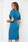 Petrol Green Fabric Knee-Length Pencil Dress with Bell Sleeves - StarShinerS 2 - StarShinerS.com