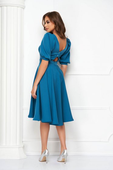 Elegant dresses, Dirty green dress midi cloche elastic cloth v back neckline - StarShinerS - StarShinerS.com