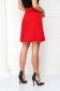 - StarShinerS red skirt slightly elastic fabric with metal accessories flaring cut 4 - StarShinerS.com