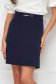 - StarShinerS dark blue skirt slightly elastic fabric with metal accessories flaring cut 4 - StarShinerS.com
