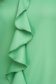 Rochie din stofa usor elastica verde-deschis scurta cu croi larg si volanase - StarShinerS 5 - StarShinerS.ro