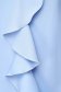 Rochie din stofa usor elastica albastru-deschis scurta cu croi larg si volanase - StarShinerS 5 - StarShinerS.ro