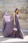 Lightpurple dress from tulle with glitter details long cloche feather details 1 - StarShinerS.com