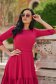 Fuchsia dress crepe short cut cloche with rounded cleavage - StarShinerS 1 - StarShinerS.com