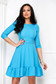 Lightblue dress crepe short cut cloche with rounded cleavage - StarShinerS 6 - StarShinerS.com