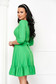 Lightgreen dress crepe short cut cloche with rounded cleavage - StarShinerS 5 - StarShinerS.com