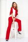 Red trousers crepe long flared with pockets - StarShinerS 1 - StarShinerS.com
