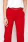 Red trousers crepe long flared with pockets - StarShinerS 5 - StarShinerS.com