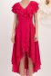 StarShinerS fuchsiová šaty zvonový skleník závoj přes koleno 4 - StarShinerS.cz