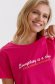 Tricou din bumbac roz cu croi larg - Top Secret 4 - StarShinerS.ro