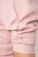 Rochie din stofa usor elastica roz pudra tip creion petrecuta cu umeri bufanti si broderie florala - StarShinerS 6 - StarShinerS.ro