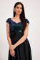 - StarShinerS black dress off-shoulder voile fabric with sequins asymmetrical cloche 5 - StarShinerS.com