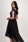 Asymmetric Black Chiffon and Sequin Dress with Bare Shoulders - StarShinerS 5 - StarShinerS.com