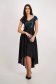 Asymmetric Black Chiffon and Sequin Dress with Bare Shoulders - StarShinerS 3 - StarShinerS.com