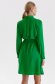 Rochie tip camasa din material subtire verde cu croi larg si slit lateral - Top Secret 3 - StarShinerS.ro