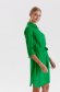 Rochie tip camasa din material subtire verde cu croi larg si slit lateral - Top Secret 4 - StarShinerS.ro