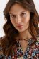 Black women`s blouse loose fit georgette cut-out bust design 4 - StarShinerS.com