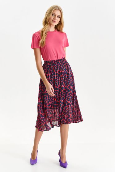Casual skirts, Darkblue skirt from veil fabric cloche pleated - StarShinerS.com