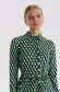 Green dress cloche with pockets shirt dress thin fabric 5 - StarShinerS.com