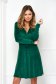 Lightgreen dress velvet cloche wrap over front - StarShinerS 2 - StarShinerS.com