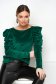 Lightgreen women`s blouse velvet tented high shoulders - StarShinerS 5 - StarShinerS.com