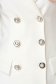 White dress elastic cloth with v-neckline blazer type - StarShinerS 6 - StarShinerS.com