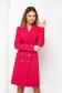 Rochie tip sacou din stofa roz cu un croi drept - StarShinerS 2 - StarShinerS.ro