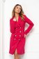 Pink dress elastic cloth with v-neckline blazer type - StarShinerS 4 - StarShinerS.com