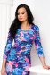 Rochie din crep tip creion cu drapaje de material in partea frontala - StarShinerS 1 - StarShinerS.ro