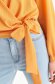 Bluza dama din material reiat portocalie petrecuta cu croi larg - Top Secret 5 - StarShinerS.ro