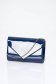 Navy Blue Clutch Bag for Women Made from Lacquered Faux Leather 3 - StarShinerS.com