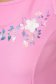 Rochie din stofa usor elastica roz-deschis in clos cu maneci bufante si broderie unica - StarShinerS 6 - StarShinerS.ro