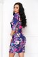 Rochie din lycra tip creion cu drapaje de matererial si imprimeu floral unic - StarShinerS 2 - StarShinerS.ro