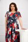 Dress cloche midi georgette with floral print 3 - StarShinerS.com