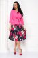Dress cloche midi georgette with floral print 6 - StarShinerS.com