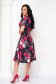 Dress cloche midi georgette with floral print 5 - StarShinerS.com