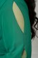 Rochie din voal verde in clos cu maneci bufante decupate 6 - StarShinerS.ro