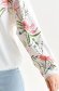 Bluza dama din material elastic alba cu croi larg si maneci lungi cu imprimeu floral - Top Secret 6 - StarShinerS.ro