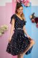 Rochie din voal midi in clos cu volanase pe linia decolteului - StarShinerS 2 - StarShinerS.ro