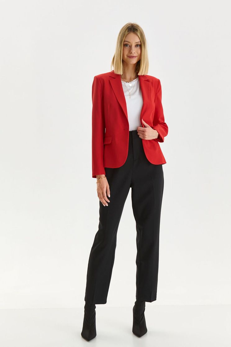 Blazers, Red jacket slightly elastic fabric straight - StarShinerS.com