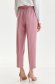 Lightpink trousers slightly elastic fabric straight accessorized with belt 3 - StarShinerS.com